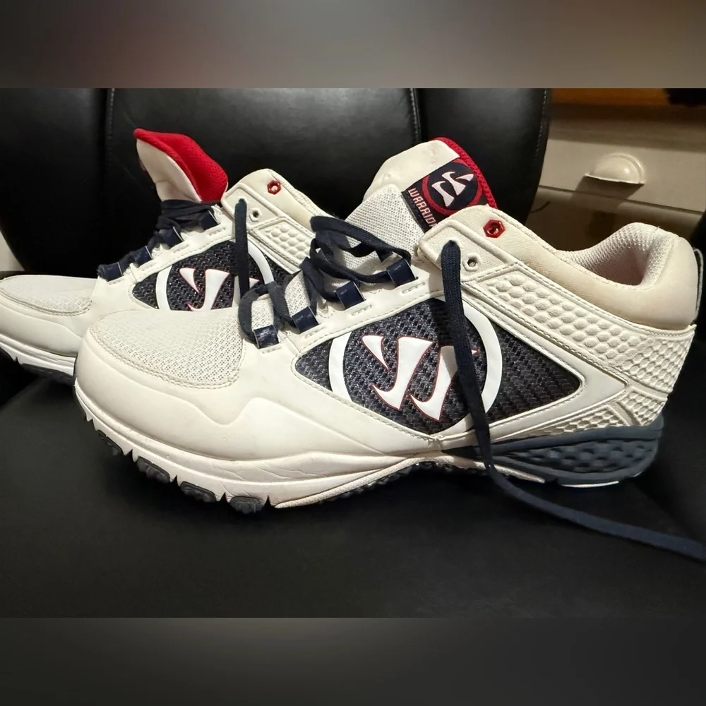 New Balance Warrior Red, Blue and White Lacrosse Training Sneakers